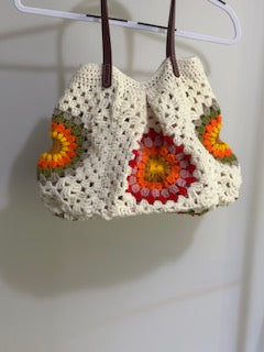 Large Granny Square Handbag — Handmade Crochet