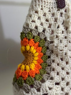 Large Granny Square Handbag — Handmade Crochet
