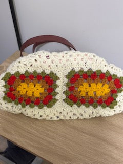 Large Granny Square Handbag — Handmade Crochet