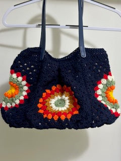 Granny Square Handbag — Handmade Crochet