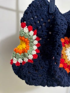Granny Square Handbag — Handmade Crochet
