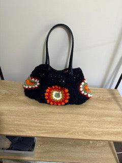 Granny Square Handbag — Handmade Crochet