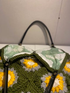 Granny Square Sunburst Tote Bag