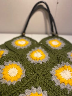 Granny Square Sunburst Tote Bag