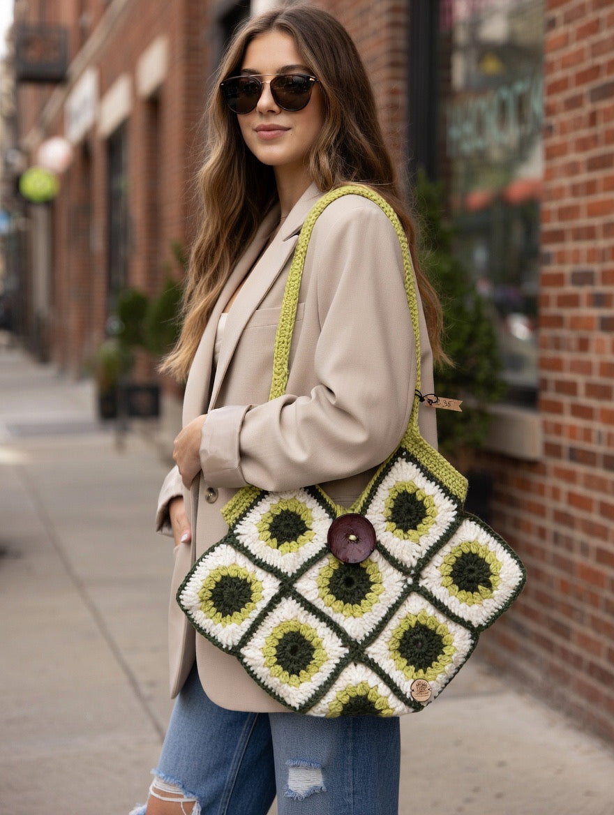 Boho Granny Square Shoulder bag