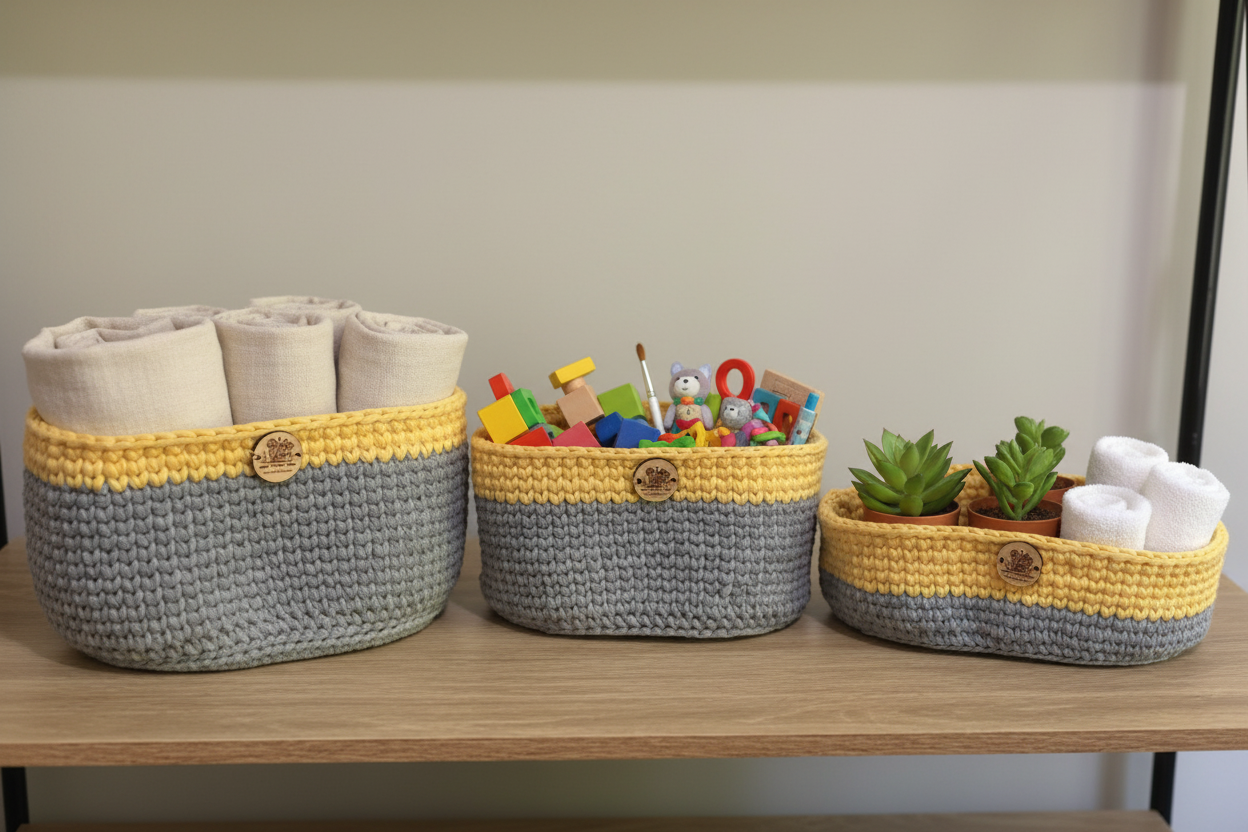 Storage Baskets with Items