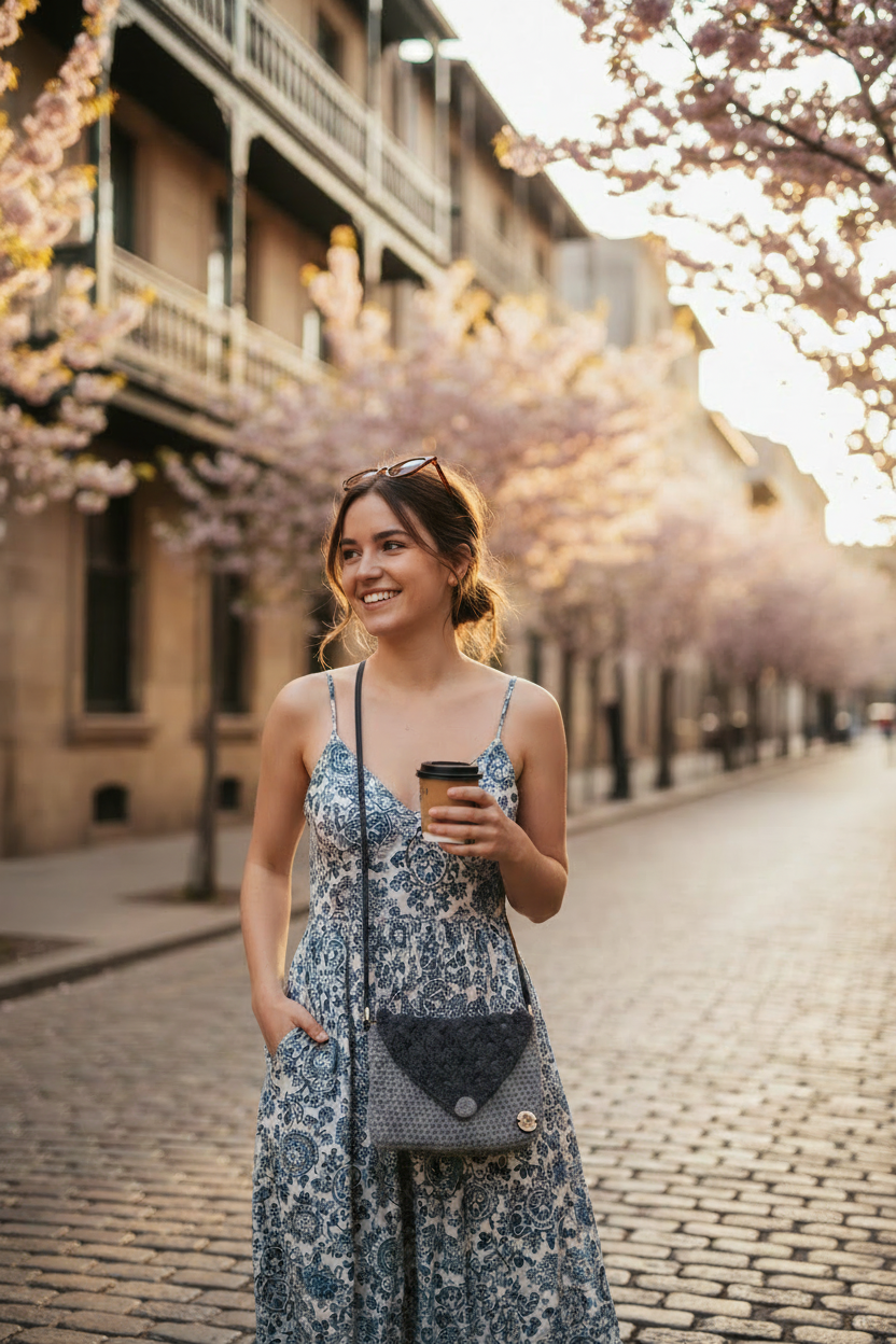 Young Female Wearing Your Crossbody Bag